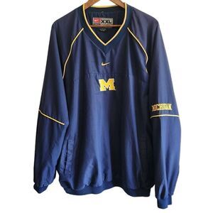 VTG Nike University of Michigan Windbreaker Mens XXL 2000s  Pullover Blue